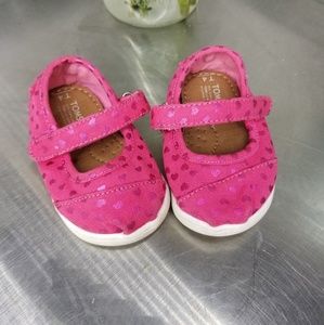 Pink heart Toms